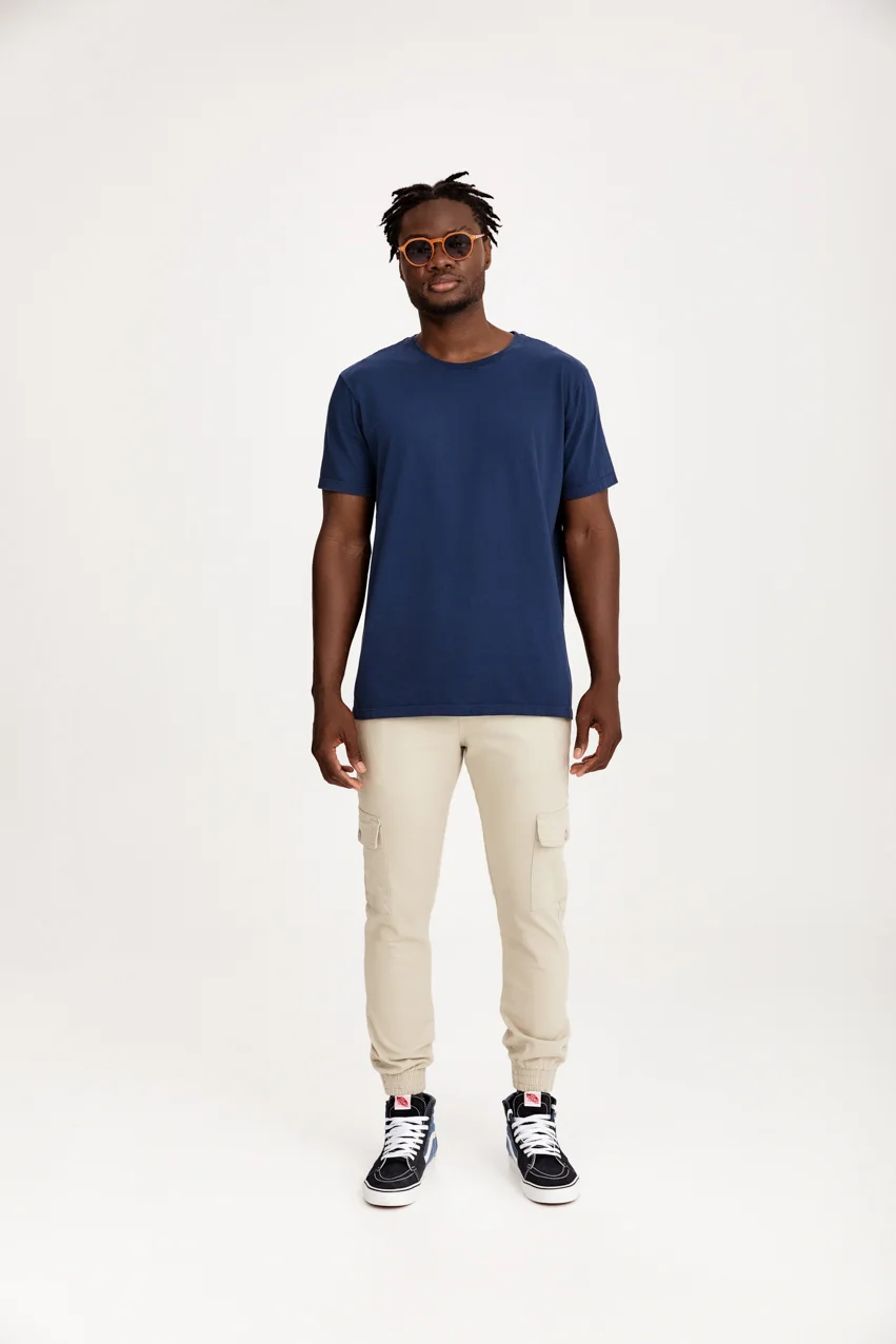 Camiseta Lisa de Algodão Sustentável Premium Masculina, imagem 8